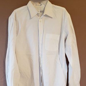 White Dress Shirt, Long sleeve, Perry Ellis Portfolio, Size 16 1/2 - 35/36